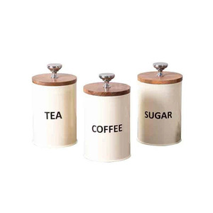 Tarro de almacenamiento de acero inoxidable moderno Ideal para café, té y especias Tarro de almacenamiento de acero inoxidable elegante con tapa segura - Product Image 3