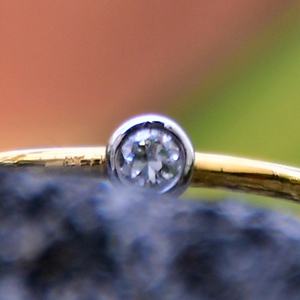 แหวนเพชรธรรมชาติสีทอง14K & 18K ทำด้วยมือเครื่องประดับอัญมณีแท้สำหรับผู้หญิงสำหรับเจ้าสาวและงานหมั้น - Product Image 2