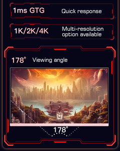 Màn hình chơi game 23.8 inch màu hồng, độ phân giải Full HD 4K 75Hz, hỗ trợ 1K 2K 180Hz 240Hz, màn hình LCD IPS không viền 1MS HDR dành cho máy tính để bàn - Product Image 3