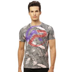 T-shirt personnalisé de haute qualité pour homme en coton et polyester, imprimé avec des motifs personnalisés, coupe ajustée, respirant, écologique, séchage rapide - Product Image 1