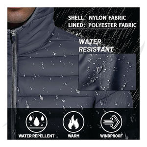 Veste matelassée North personnalisée de haute qualité à face noire pour garder la chaleur Vestes matelassées North-Face pour hommes Veste d'hiver pour homme - Product Image 3