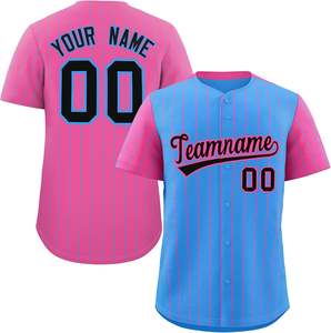 Maillot de softball personnalisé maillot de baseball boutonné sublimé matériel sergé nom numéro broderie équipe maille séchage rapide USA Fit - Product Image 3