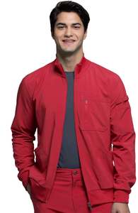 Chaqueta de manga larga con cierre de cremallera para hombre, uniforme de algodón y poliéster de calidad superior, con logotipo personalizado, para Hospital - Product Image 2