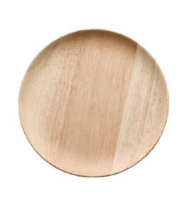 2 packs d'assiettes rondes en bois d'acacia de 9.45 pouces pour les plats alimentaires, les bonbons, les fruits, le dessert et le café. - Product Image 6