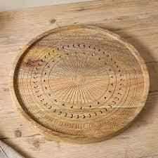 Handmade Small and <b>Large</b> Wooden <b>Serving</b> <b>Tray</b> for Appetizers and Home/Restaurant Decoration Low Price - Product Image 4