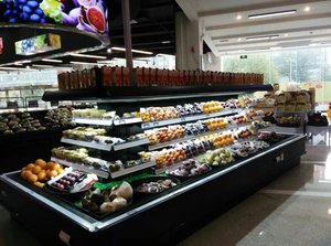 Runte bán dọc điện đảo tủ đông tủ lạnh cho trái cây với máy nén làm mát & LED thắp sáng - Product Image 5