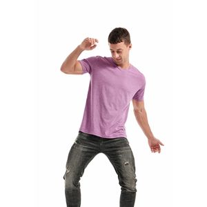 Top qualité bas prix haute qualité col rond Polyester coton conception personnalisée hommes pas cher Sublimation t-shirts matériau solide - Product Image 4