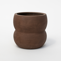 Jardinière Moderne Légère Écologique Durable en Fiberstone Effet Ciment Peint pour Maison Jardin Bureau Balcon Commercial Extérieur