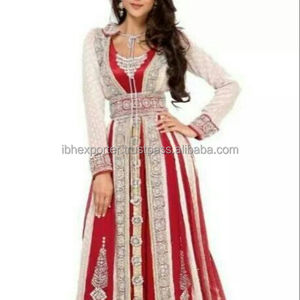 Kaftan de mariée turque avec des perles lourdes et de la dentelle fonctionnent en forte demande au Moyen-Orient - Product Image 1