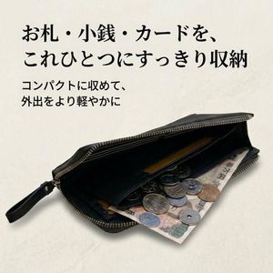 Genuine Leather Deerskin L-Shaped <b>Long</b> <b>Wallet</b> with Character Pattern - Product Image 5