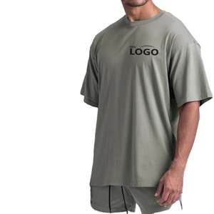 Men's Fitness Sport T-Shirt 95% <b>Polyester</b> 5% Spandex Gym O-Neck Design Plain Sportswear <b>Tshirt</b> Custom Logo T Shirt for Men - Product Image 2