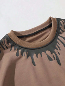 Hombres Trending Pullover Impreso Sudadera Térmica Fleece Cómoda Sudadera para Hombres 100% Algodón Sudadera con capucha Logotipo personalizado Sudadera con capucha - Product Image 5