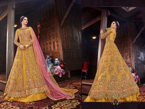 Meilleur filet Salwar Kameez avec broderie et pierre pour femmes, vêtements indiens et péruviens, prix de gros - Product Image 2