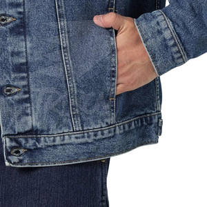Veste d'hiver confortable et légère pour hommes de la meilleure qualité, 100% coton, facile à porter avec logo à l'avant, meilleure veste en jean pour hommes - Product Image 5