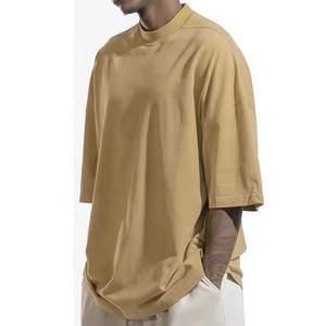 เสื้อยืดผู้ชายโอเวอร์ไซส์ผ้าคอตตอนแนวสตรีทเสื้อยืดแขนยาวโอเวอร์ไซส์ลายกราฟิก100% - Product Image 5