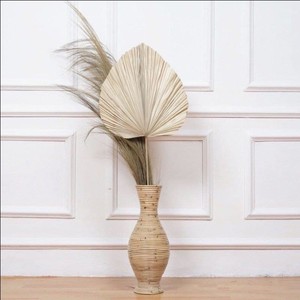 Jarrón de Flores de Mimbre de Ratán Natural Estilo Vintage, Jarrón de Plantas Hecho a Mano, Hermosa Decoración de Hotel - Product Image 4