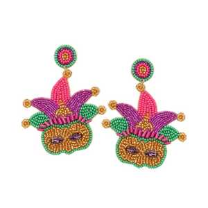 Pendientes de Cuentas de Vidrio para Mujer, Pendientes de Moda, Elegantes Pendientes de Cuentas de Semillas Hechos a Mano, Joyería Única Hecha a Mano, Diseño Creativo - Product Image 1