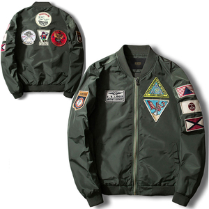 Chaqueta bomber impermeable de alta calidad, fabricantes de ropa personalizada al por mayor, ropa de calle, chaqueta de béisbol para hombres - Product Image 6