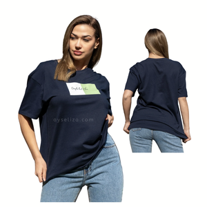 Camisetas de algodón de gran tamaño para mujer, camisa de gran tamaño personalizable, venta al por mayor sólida, personalizada, directa de fábrica, OEM y ODM - Product Image 1