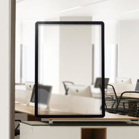 Porte-documents magnétique double face personnalisé en PP/PVC, format A4 A3, cadre d'affichage, dos adhésif amovible pour fenêtre en verre, mur