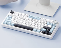 Clavier mécanique sans fil 2,4 G pour jeux PC AULA F75 RGB LED Light