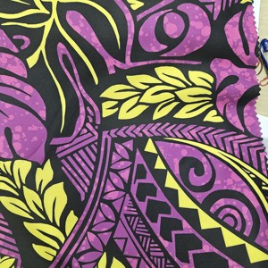 Nuevo diseño impreso polinesio brillante y hermoso en tela de poliéster de 58 pulgadas de ancho en 5 colorways listo para enviar - Product Image 4