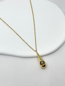 Elegante collar de acero inoxidable chapado en oro Vintage, nuevas gargantillas de piedra principal de moda, collar de cuentas de caramelo, gargantillas de moda - Product Image 3