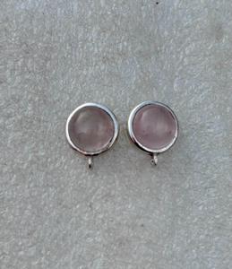 925 Sterling <b>Silver</b> Morganite <b>Stud</b> <b>Earring</b> , Beautiful Women <b>Earring</b> , Pink Stone <b>Earring</b> . - Product Image 6