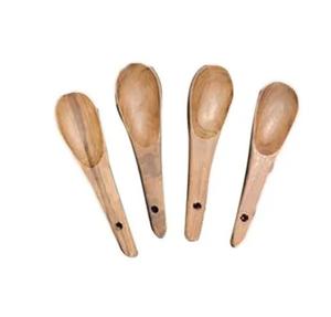 CACIA-cuchara de madera de alta calidad para alimentación de bebé, cuchara de mango corto, fabricación de ndia - Product Image 4