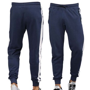 Men's High Lightweight <b>Canvas</b> Embroidered Joggers Pants Casual Fitness Breathable Quick Dry Sweatpants Navy <b>Blue</b> OEM Service - Product Image 3
