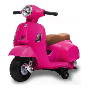 VESPA PIAGGIO Moto Scooter Électrique 6V (66,5 cm) Rose 1002 RS Jouets et Accessoires à Conduire - Product Image 1