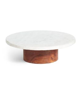 Support à gâteau en marbre à étiquetage privé pour une présentation élégante des desserts lors de dîners formels et de repas d'occasion spéciale - Product Image 3