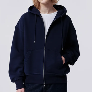 Sudaderas con capucha de moda con cremallera para hombre de alta calidad Premium, Sudadera con capucha personalizada de manga larga, sudaderas de algodón con capucha, sudaderas con capucha personalizadas informales para hombre - Product Image 2