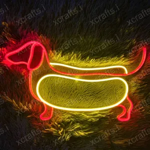 سوبر سيبتي: علامة نيون ليد كلب-ديكور نيون ، لافتة نيون ليد مثالية لعشاق الحيوانات الأليفة وأصحاب الكلاب ، ناب فريد