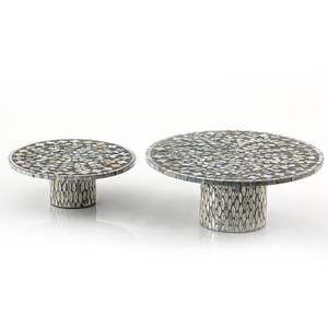 Premium Bone Inlay Coffee Table Handcrafted Floral Design Modern Living Room Furniture - Product Image 4