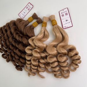 Vente en gros Extensions de cheveux en vrac vierges à double dessin Extensions de cheveux humains de style vague de corps de qualité Remy Hair - Product Image 5