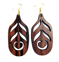 Boucles d'oreilles bijoux en bois design vintage style antique design de qualité fabriqué en Inde vente en gros