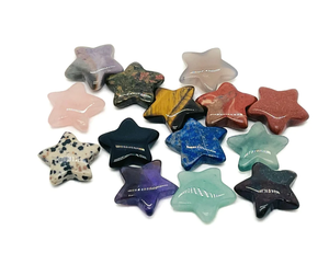 Oeil de tigre naturel à facettes étoile sculptée pierre précieuse pour la fabrication de bijoux 10mm AAA Grade oeil de tigre pierre précieuse en vrac sculpture Briolette perle - Product Image 4