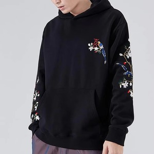 Sweat à capuche surdimensionné pour homme, broderie tendance, logo personnalisé, streetwear, 100% coton, séchage rapide, élégant - Product Image 1