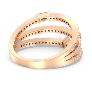 REYES Luxury 0.56Ct Moissanite Engagement <b>Band</b> 925 Sterling <b>Silver</b> Wedding Fine Jewelry Statement <b>Rings</b> for Women Customizable - Product Image 5