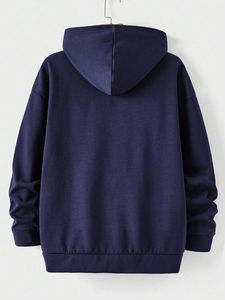 Sudadera con capucha completa con cremallera Y2K oversize para hombre, personalizada con estampado puff, de algodón, para hombre - Product Image 5