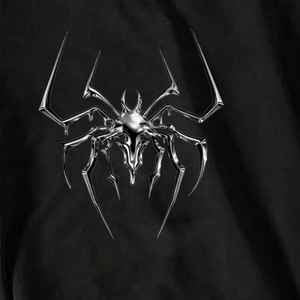 T-shirt graphique noir surdimensionné en maille pour homme, décontracté, à manches courtes, col rond, streetwear, coupe ample, imprimé, mode estivale, 4XL - Product Image 6