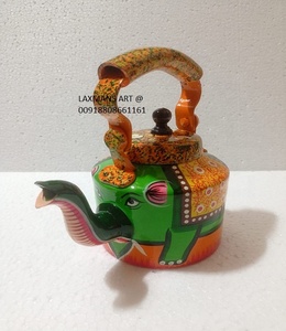 Handmade Decorative Tea Kettle India Wholesale PC Material Aluminium Painted for Home Room Decor - Product Image 2