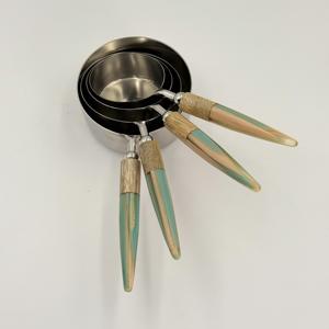 Tazas y Cucharas Medidoras de Acero Inoxidable con Mango de Resina para Café en Polvo, para Uso en Cocina, Hotel y Restaurante, a Bajo Precio - Product Image 3