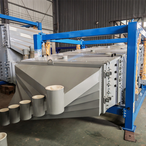 เครื่องทำฉากสวิงทรงสี่เหลี่ยมเส้นตรงเอาท์พุทสูงอุปกรณ์ทำความสะอาดแบบบูรณาการผสมหลายชั้นอุปกรณ์หน้าจอสั่นสะเทือนมีประสิทธิภาพแร่ - Product Image 5