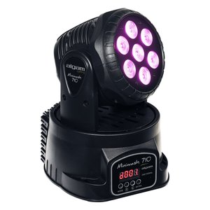 Mini Wash 710 Lyre Black Moving Head DJ Lights RGBW & Warm White 18700112 Corps de lampe ABS Mode de contrôle DMX512 - Product Image 1