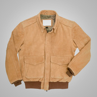 Veste en cuir pour homme, toile, style vintage, vêtement d'extérieur décontracté de qualité supérieure, chaud, mode d'hiver, couture durable, pompon personnalisé