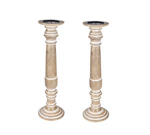 Bougeoir en bois fabriqué à la main maison Bougeoir en bois rustique mariages Bougeoir en bois moderne avec un design minimaliste - Product Image 4