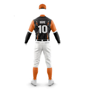 Customizable <b>Baseball</b> & Softball High Quality Breathable Quick Dry Team Wear Sets with V-neck Collar Pockets Soft Touch Fabric - Product Image 6