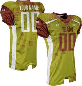Uniforme d'équipe de football américain sur mesure, maillot de football court personnalisable, design personnalisable, tissu durable pour club/école supérieure/liga - Product Image 6